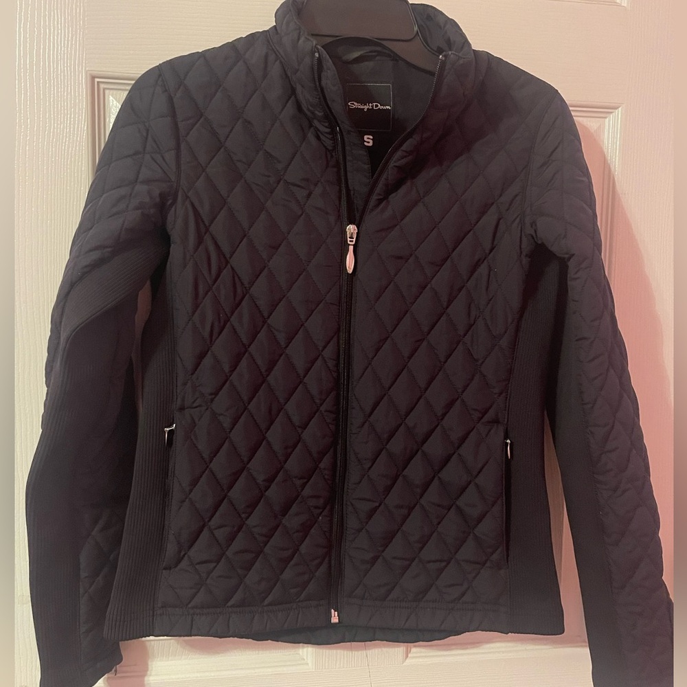Straight Down “BACARA” Quilted Black Women's Jacket Size S
